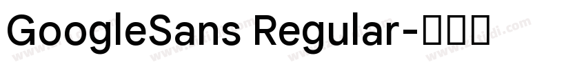 GoogleSans Regular字体转换